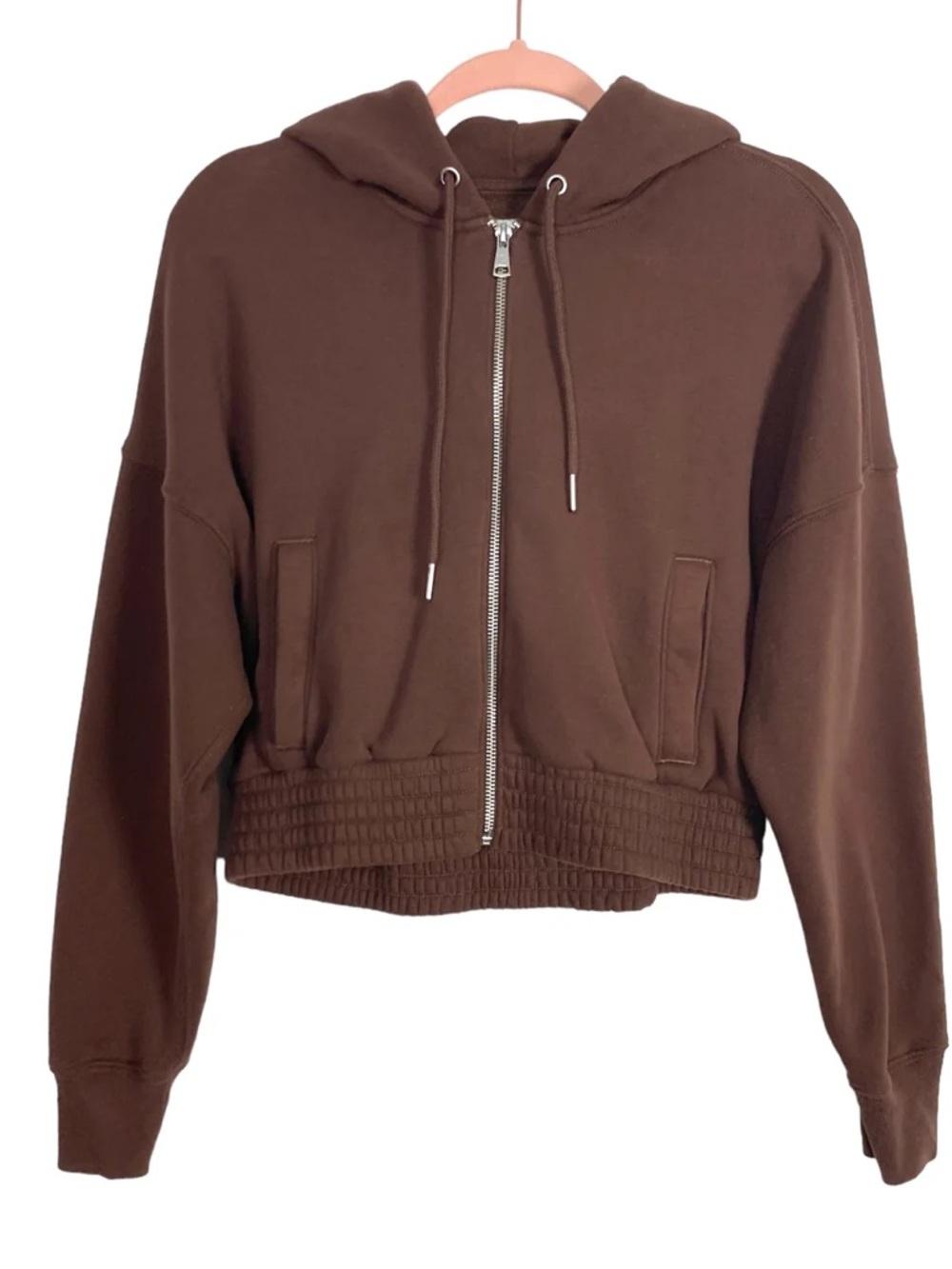 Abercrombie & Fitch Brown Cropped Zip Up M